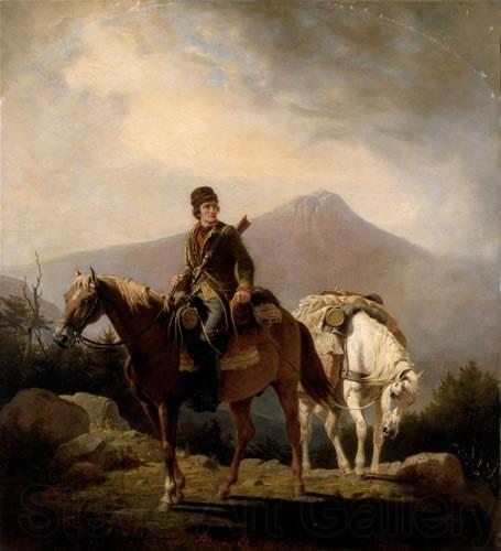 William Ranney Encamped in the Wilds of Kentucky Norge oil painting art